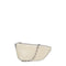 Micro Shield Small Lamb Leather Crossbody - Beige