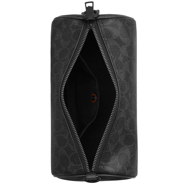 Coach Andre Barrel Bag 24 In Signature Canvas - Black Signature CET75