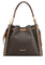 Michael Kors Mina Large Signature Logo Chain Shoulder Bag - Brown