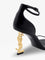 Saint Laurent Opyum 85 patent leather sandals - Nero
