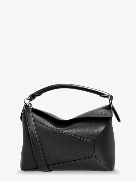 Loewe Puzzle Edge leather handbag with engraved Anagram logo - Black