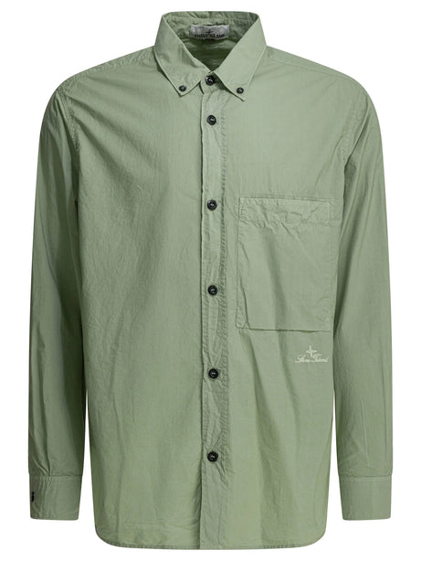 Stone Island Casual shirt with logo - Green