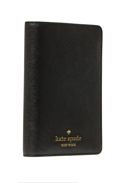 Kate Spade Saffiano Leather Passport Holder - Black