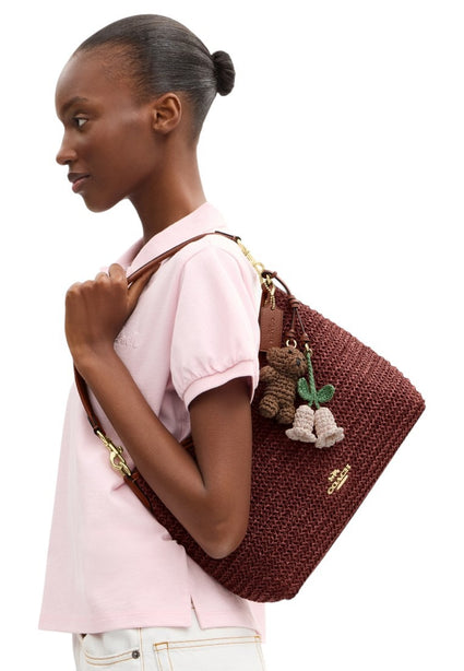 Coach Laurel Shoulder Bag With Charms - Russet Red