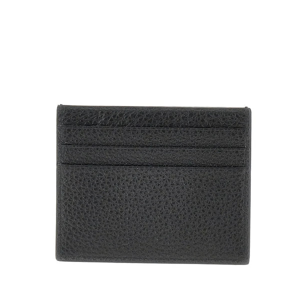 PRADA Grained leather cardholder with logo
