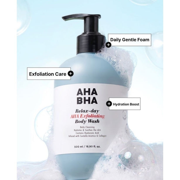 [VILLAGE 11 FACTORY] Relax-day AHA Exfoliating Body Wash 500ML [International Shipping]