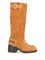 Chloe' Dakota Suede Biker Boots - Brown