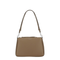 Perry Pebbled Leather Shoulder Bag - Brown