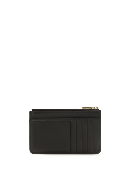 Dolce & Gabbana Leather zip Card Holder - Black