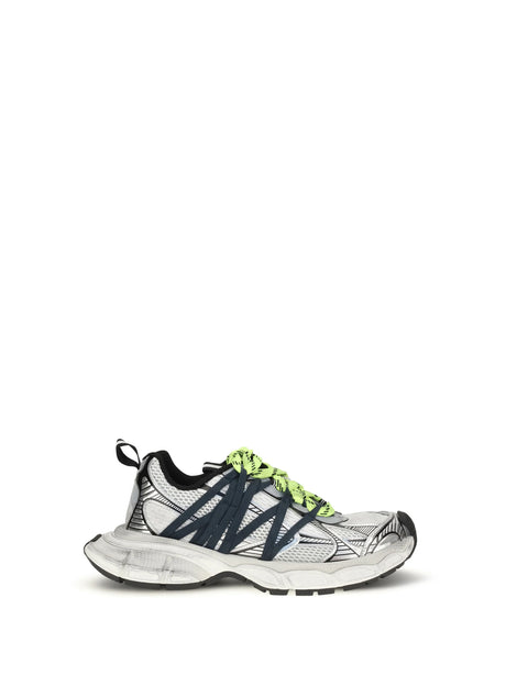 Balenciaga 3XL Interlace Sneakers - Grey Mix/Fl Yellow