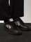 Burberry Leather sneakers with Traditional Check inserts - Black/Sand Ip Chk