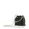 Bon Bon Biker Leather Bucket Bag - Black