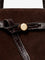 Tory Burch Romy Small suede satchel bag with shoulder strap - Darkcocoa