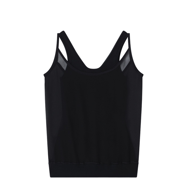Black Viscose Sleeveless Dress
