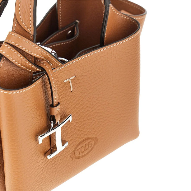 TODS Grained leather mini shopping bag