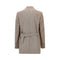 AMI Double-breasted wool jacket with martingale