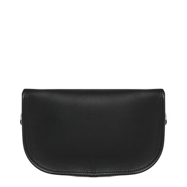 Antibes Small Calfskin Shoulder Bag - Black