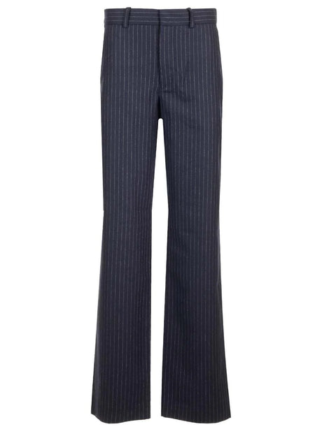 A.P.C. Pinstriped Wool Trousers - Blue