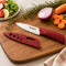 Zebra Together 4 Inch Ceramic Fruit Knife Red Sharp Kitchen Knife