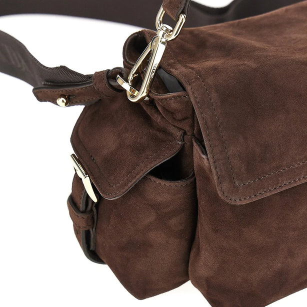 PRADA Suede leather medium 'Prada Explore' bag