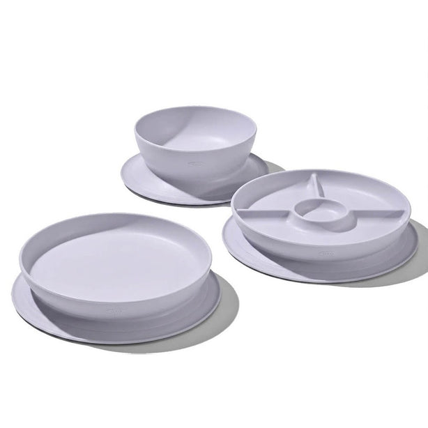 OXO Tot Stick & Stay Suction Divided Plate for Toddlers