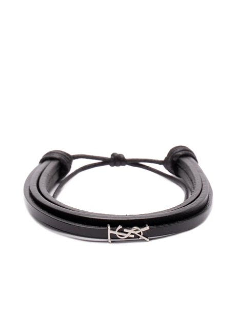 Saint Laurent Multi-Strand Bracelet in Leather