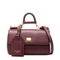 My Sicily Mini Plongé Calfskin Handbag - Bordeaux