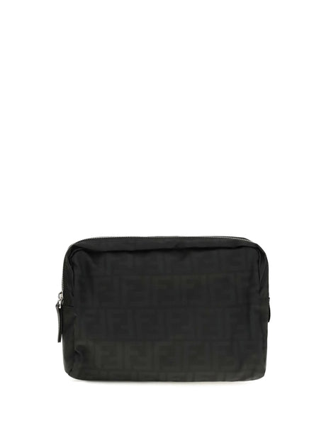 Fendi Medium Superlight FF Zucca fabric Beauty Case - Black
