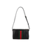 Horsebit Web Small Calf Leather Shoulder Bag - Black