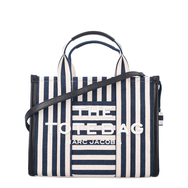 Marc Jacobs The Stripe Canvas Medium Canvas Tote Bag - Blue Sea Multi