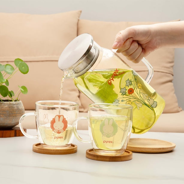 Pyrex 1.5L Square Carafe - Miffy Floral