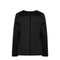 Black Single Breasted Cotton Blend Jacket