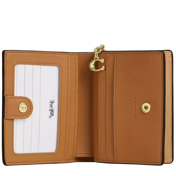 Coach Snap Wallet With Floral Print - Pink Multi CFE05