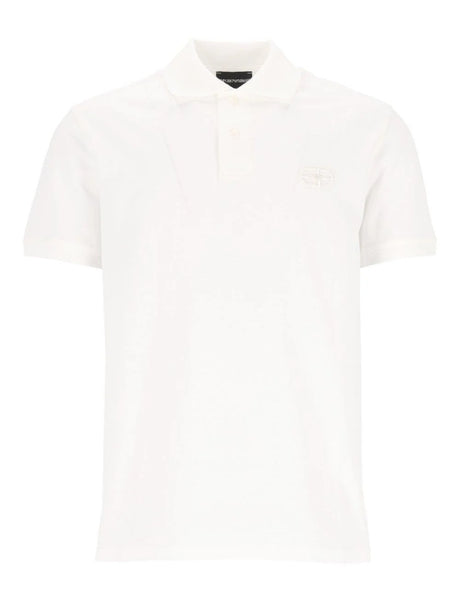 Emporio Armani Jersey Polo Shirt - White