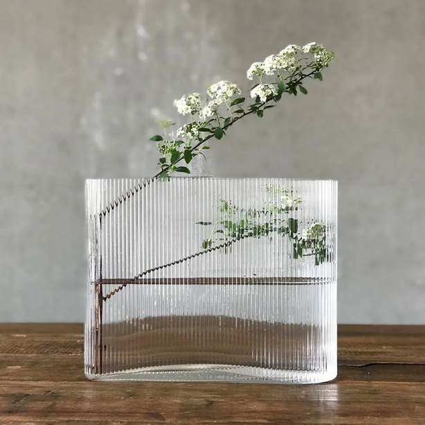 NUDE Mist Vase Wide Caramel