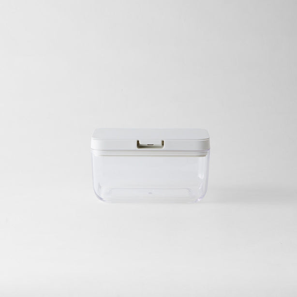 Good Lock Canister Wide Short 700ml - White