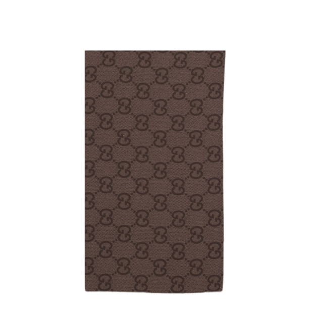 Gg Silk Twill Jacquard Scarf