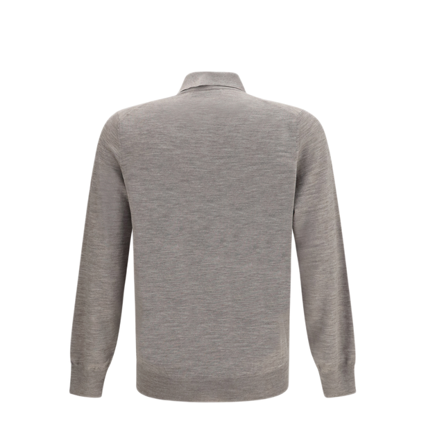 Virgin Wool Polo Sweater