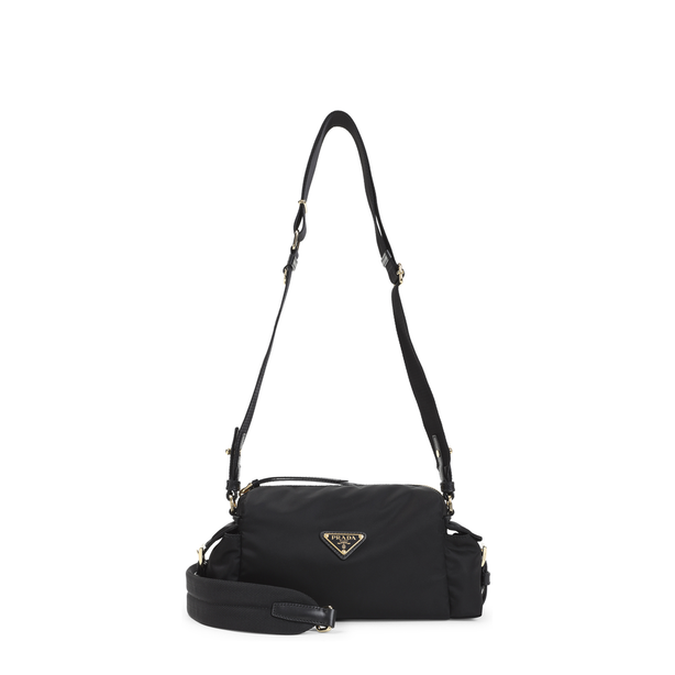 Explore Small Re-Nylon and Leather Shoulder Bags - Black
