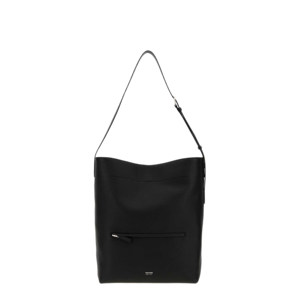 Grain Leather Bucket Bag