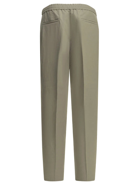 Brunello Cucinelli Casual linen and cotton pants - Beige
