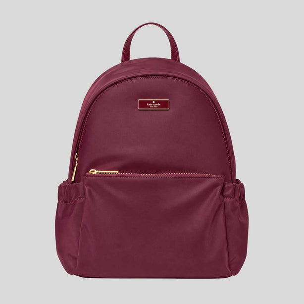 KATE SPADE Carter Ksnyl Dome Backpack Deep Cherry RS-KP110