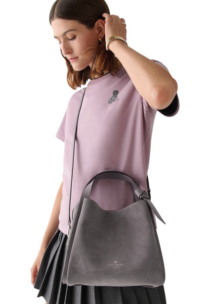 Kate Spade Knott Suede Convertible Carryall - Hare Grey