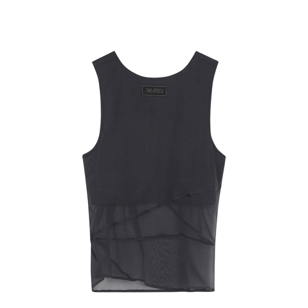 Gray Silk Tank Top
