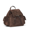 Sartorial Suede Backpacks - Brown