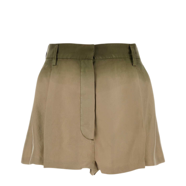 Sage Green Silk Shorts