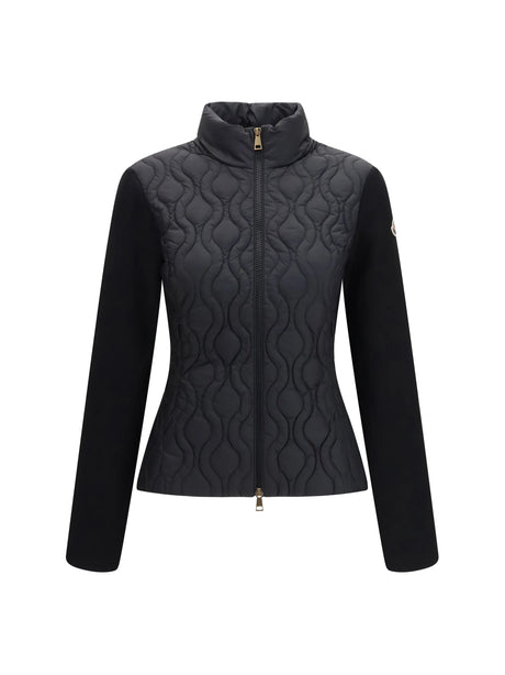 Moncler Cotton padded Cardigan - Black