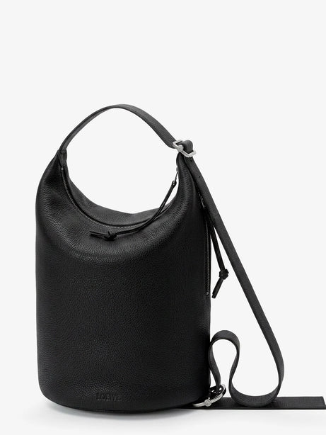 Loewe Loop Leather crossbody bag - Black