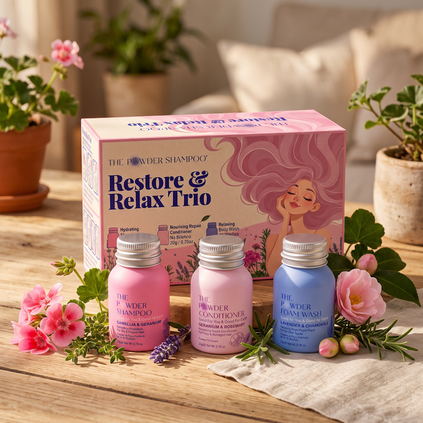 The Powder Shampoo The Repair & Restore Trio-On-The-Go