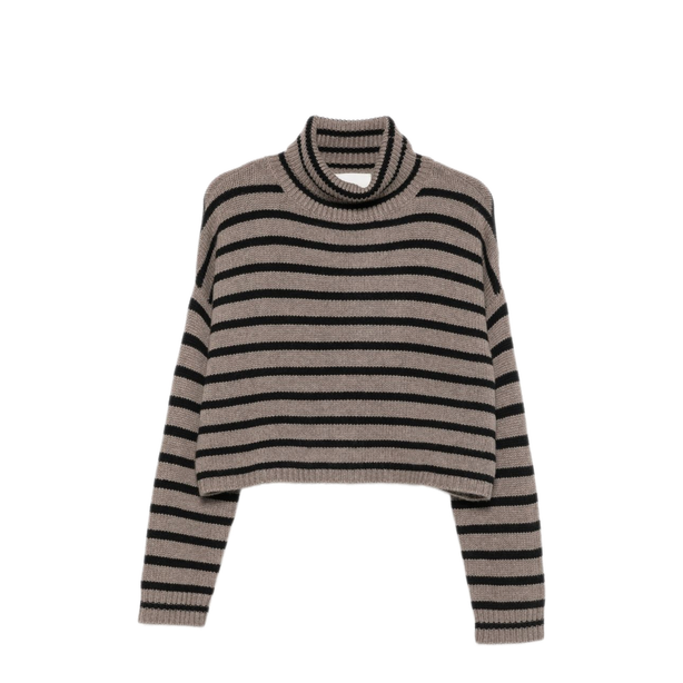 Lisa Yang Beige Roll Neck Cashmere Sweater
